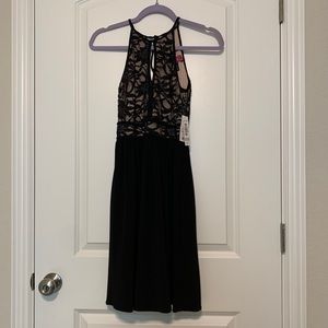 Morgan & Co. Black/Nude Dress